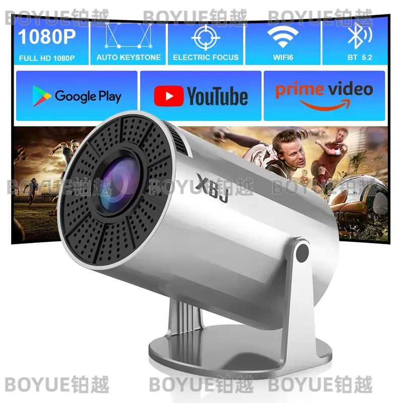 4K Smart Projector Android 11 Wifi 6 - 4K Android 11 Portable Projector WiFi6