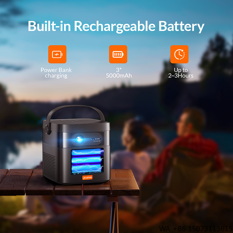 Mini Portable Projector Rechargeable Battery - 150000mAh Battery Powered Mini Portable Projector,