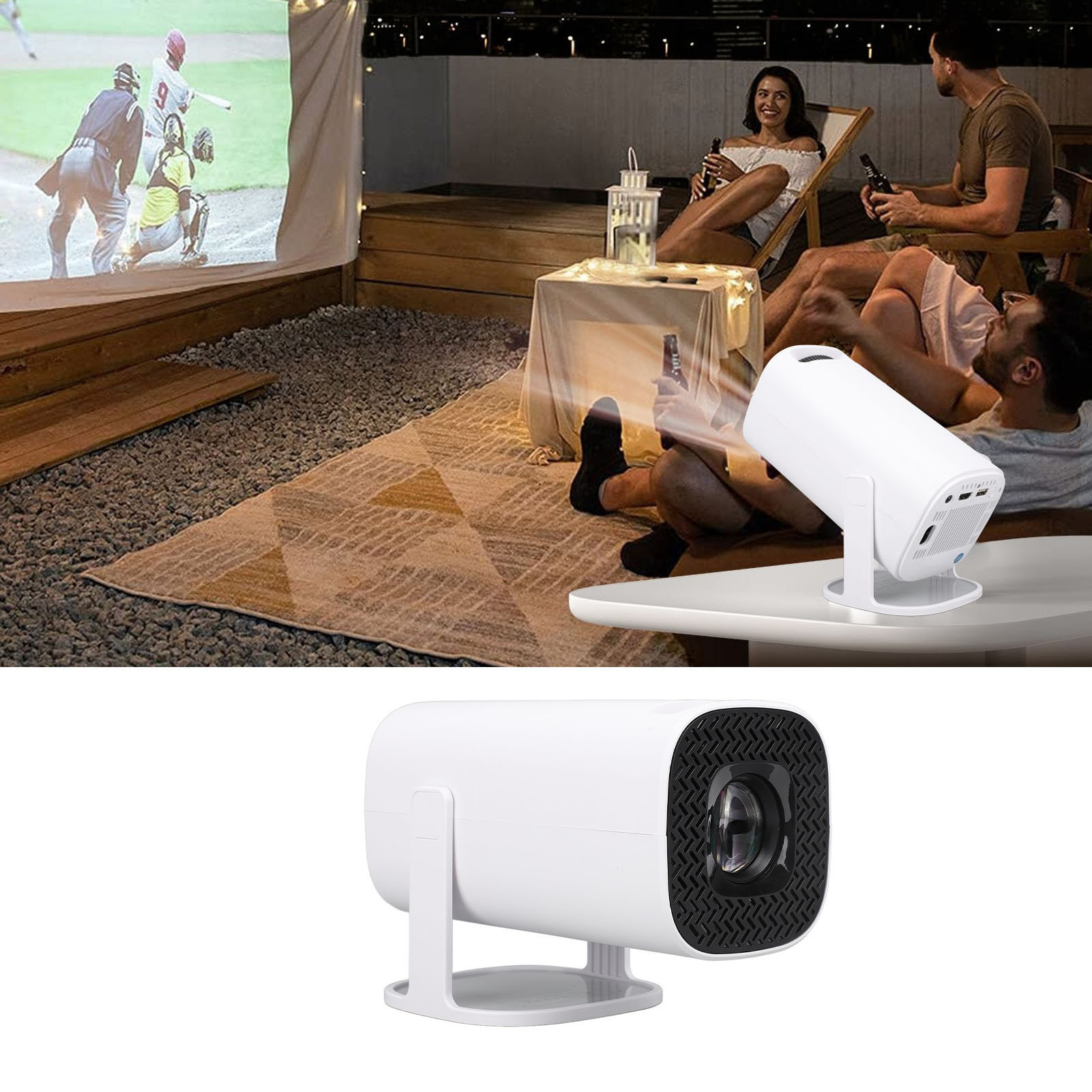 4K Smart Projector Android 11 Wifi 6 - P30 1080P FHP 4K LED Projector