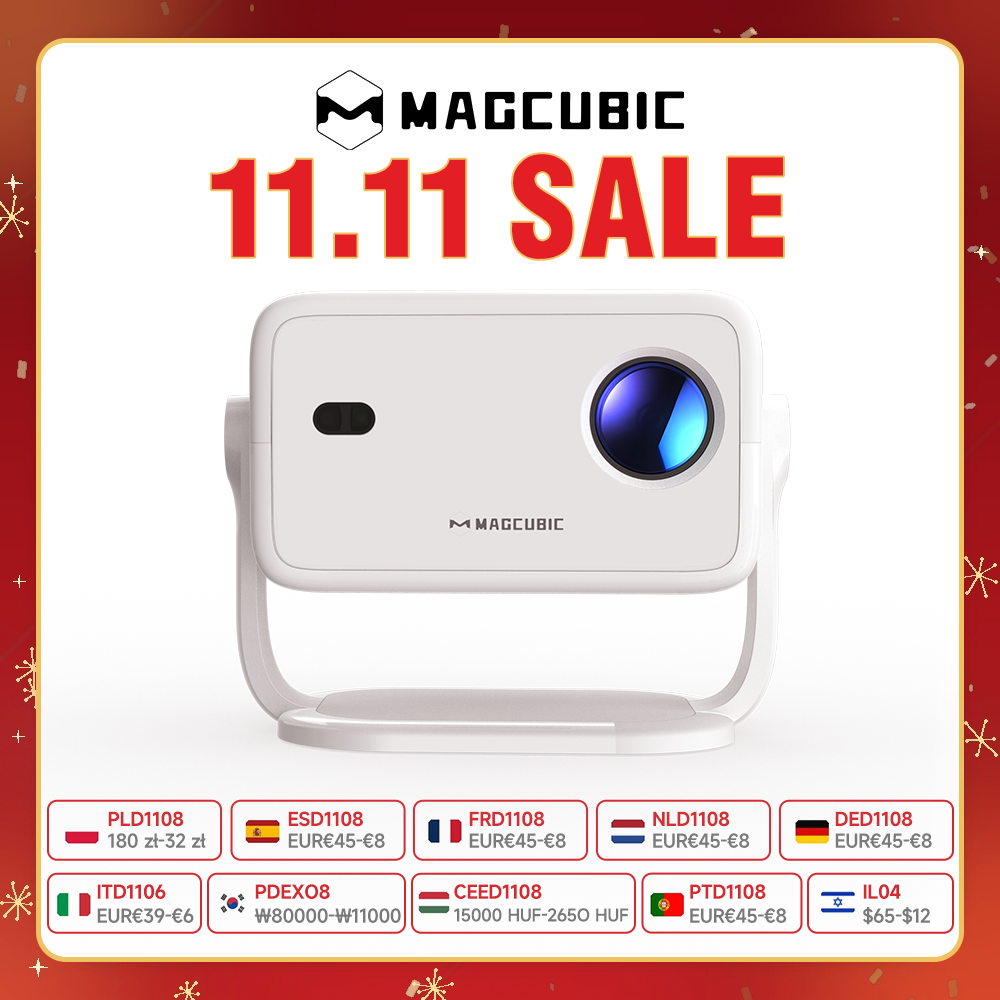 Auto Focus Keystone Correction Projector - Magcubic 8K L018 Projector 650ANSI Native