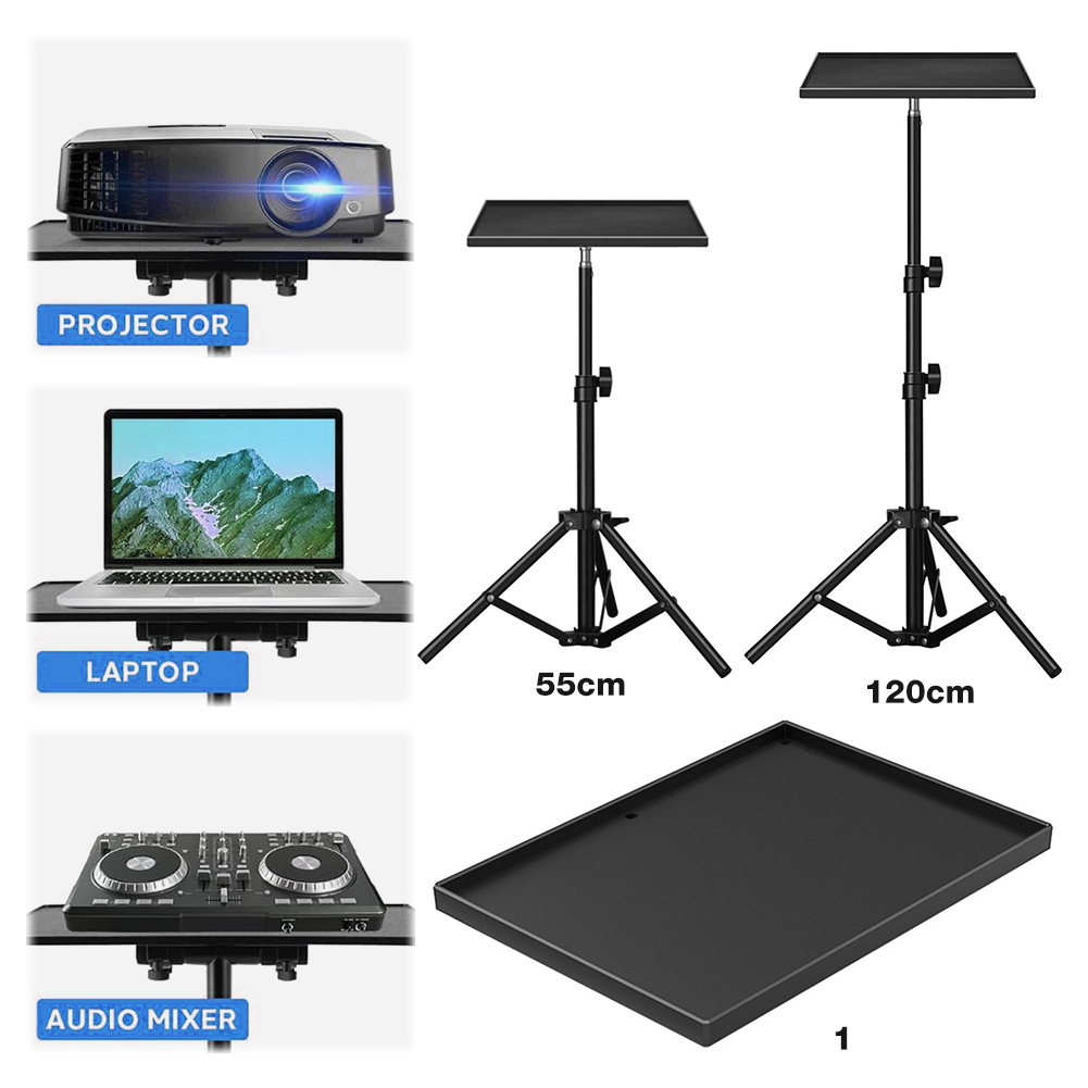 Projector Floor Stand Tripod Adjustable - Projectors Tray 1/4inch Thread Tripod Tray