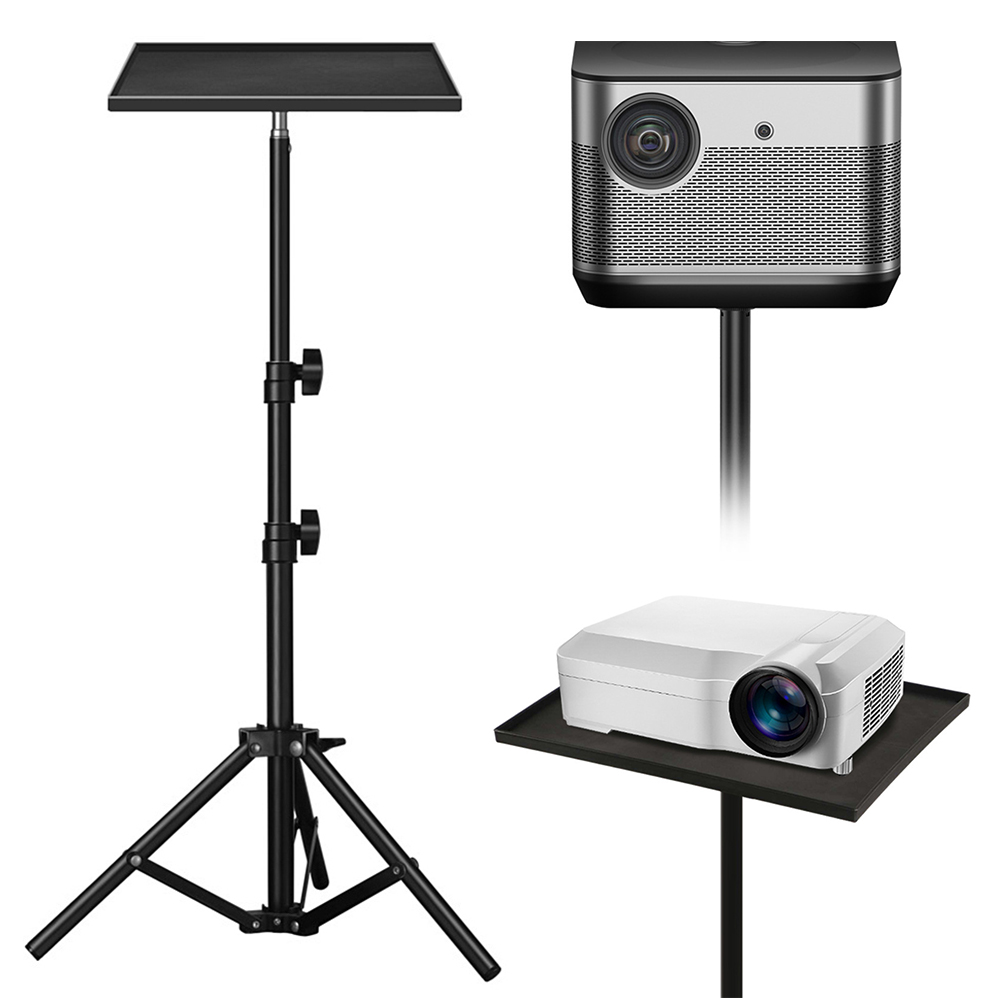 Projector Floor Stand Tripod Adjustable - DJ Equipment Holder 1/4inch Thread Projector