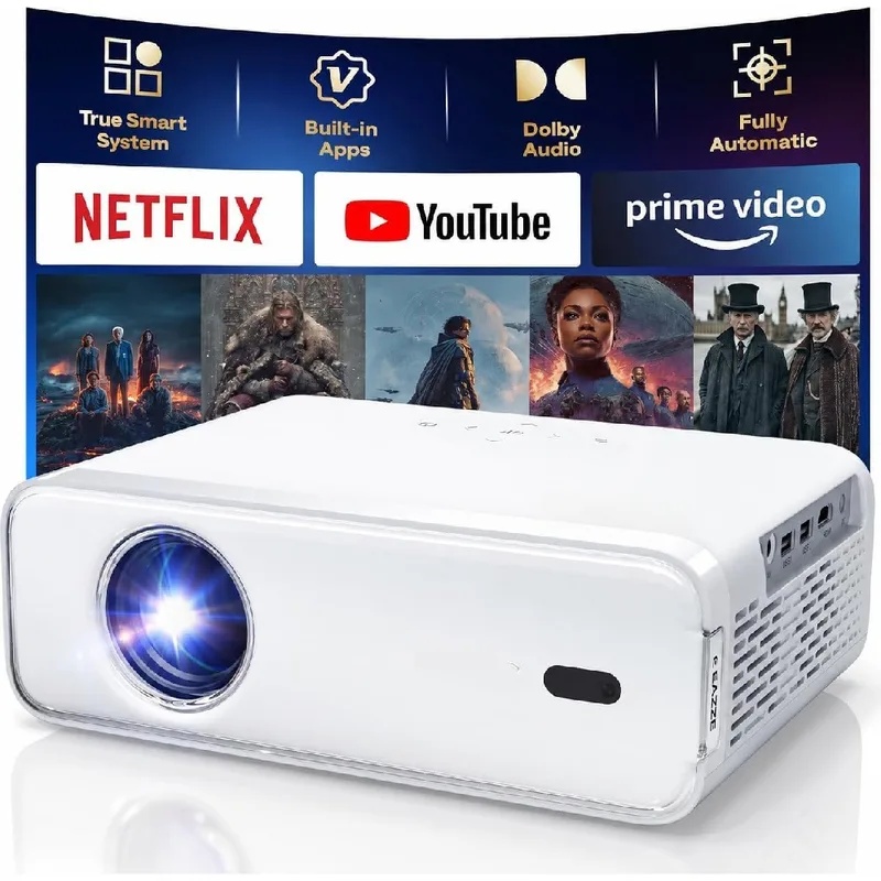 Auto Focus Keystone Correction Projector - Smart Portable Mini Projector｜Native 1080P, WiFi
