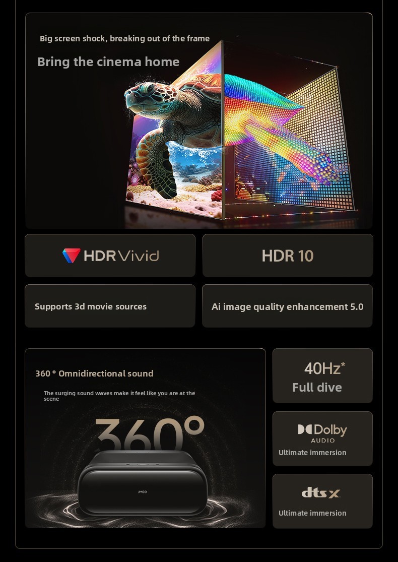 JMGO O3 Ultra Laser Projector  - Ultra Short Throw Laser Projector 4K review and price