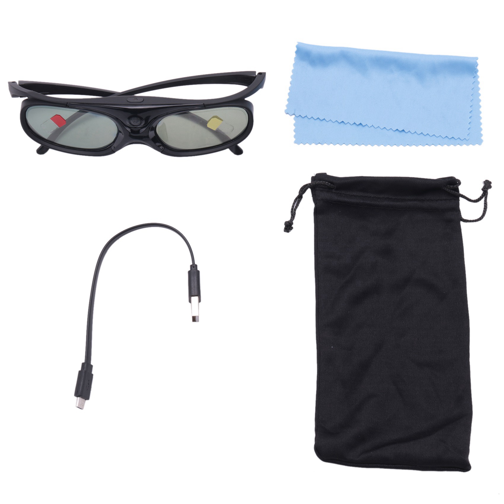 ROO 4 PCS Active Shutter 3D Gl - Active 3D Glasses Dlp Link Projector review and price