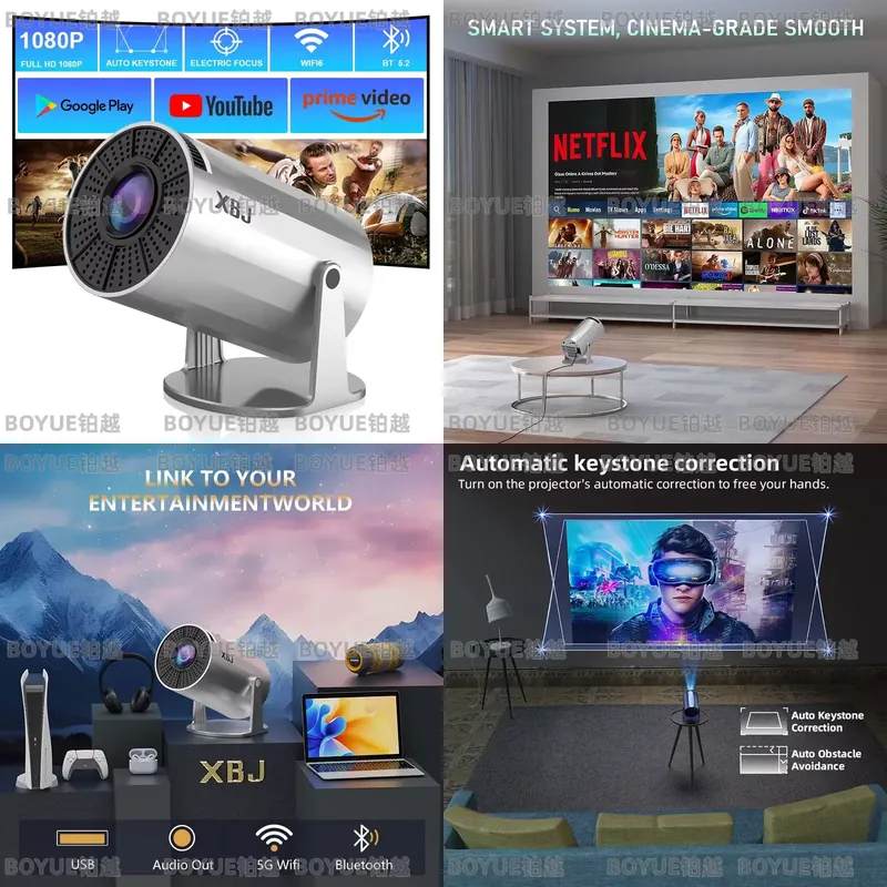 4K Android 11 Portable Project - 4K Smart Projector Android 11 Wifi 6 review and price