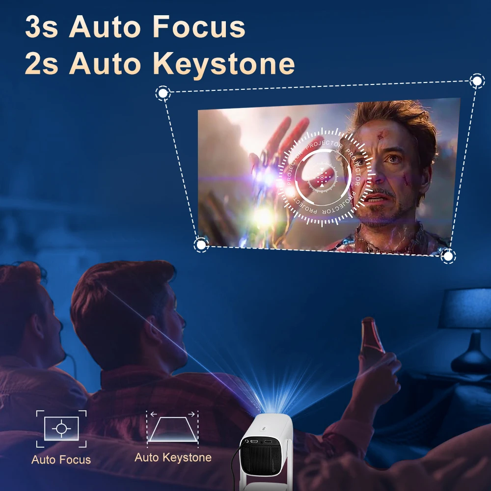 ZDSSY 4K Projector K2 Smart An - Auto Focus Keystone Correction Projector review and price
