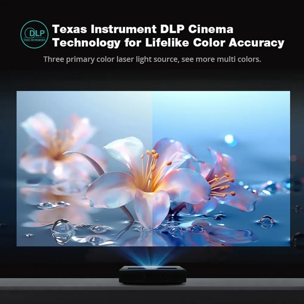 Laser Projector 4k HD 3 Color  - Ultra Short Throw Laser Projector 4K review and price