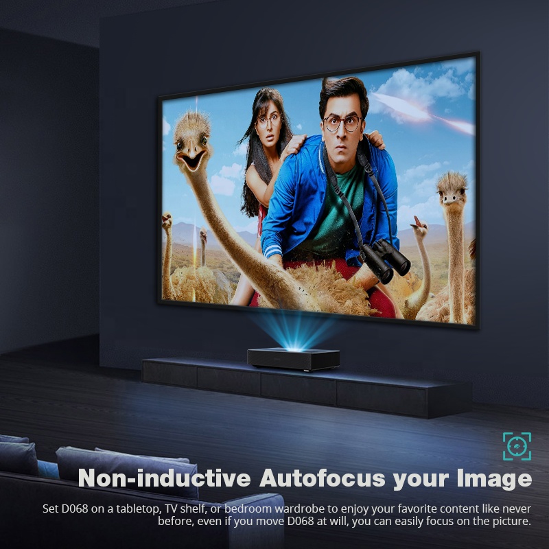 Hotack Hot Sale D068 6500 Lume - Ultra Short Throw Laser Projector 4K review and price