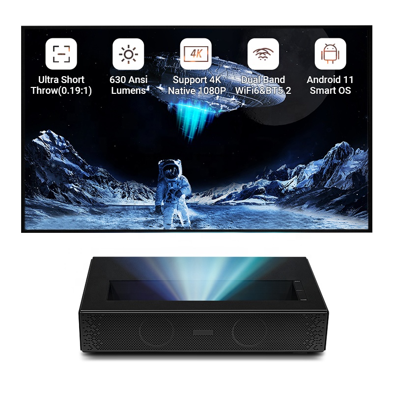 Hotack Hot Sale D068 6500 Lume - Ultra Short Throw Laser Projector 4K review and price
