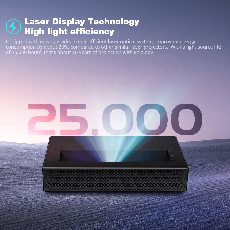 Hotack Hot Sale D068 6500 Lume - Ultra Short Throw Laser Projector 4K review and price