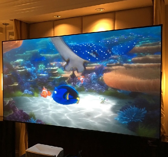 120-Inch Ambient Light Rejecti - Ultra Short Throw Laser Projector 4K review and price