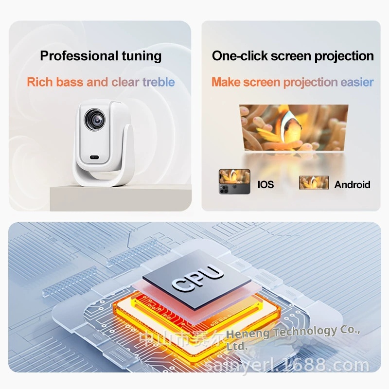Saier B13 Projector Automatica - Auto Focus Keystone Correction Projector review and price