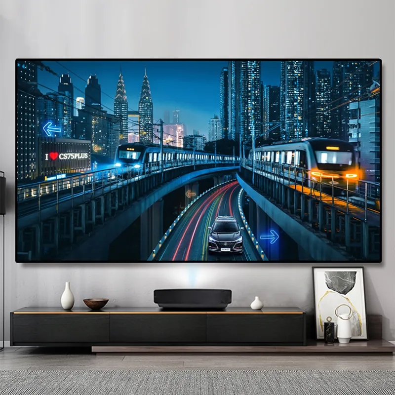 80 Inch New Fresnel 5.0 Pro AL - Ultra Short Throw Laser Projector 4K review and price