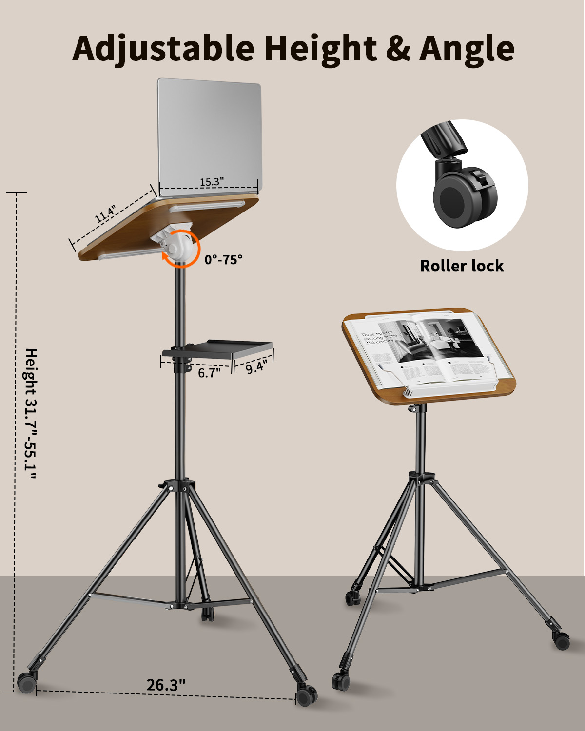 Oatsbasf Portable Laptop Tripo - Projector Floor Stand Tripod Adjustable review and price