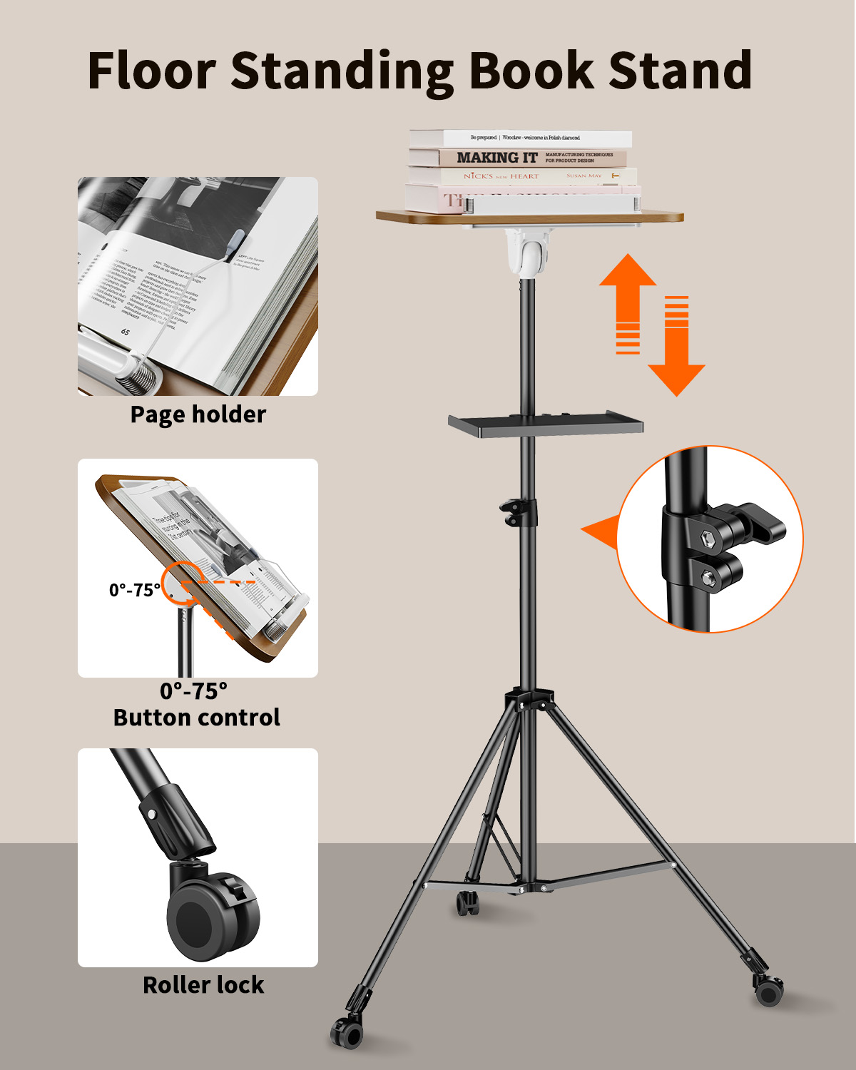 Oatsbasf Portable Laptop Tripo - Projector Floor Stand Tripod Adjustable review and price