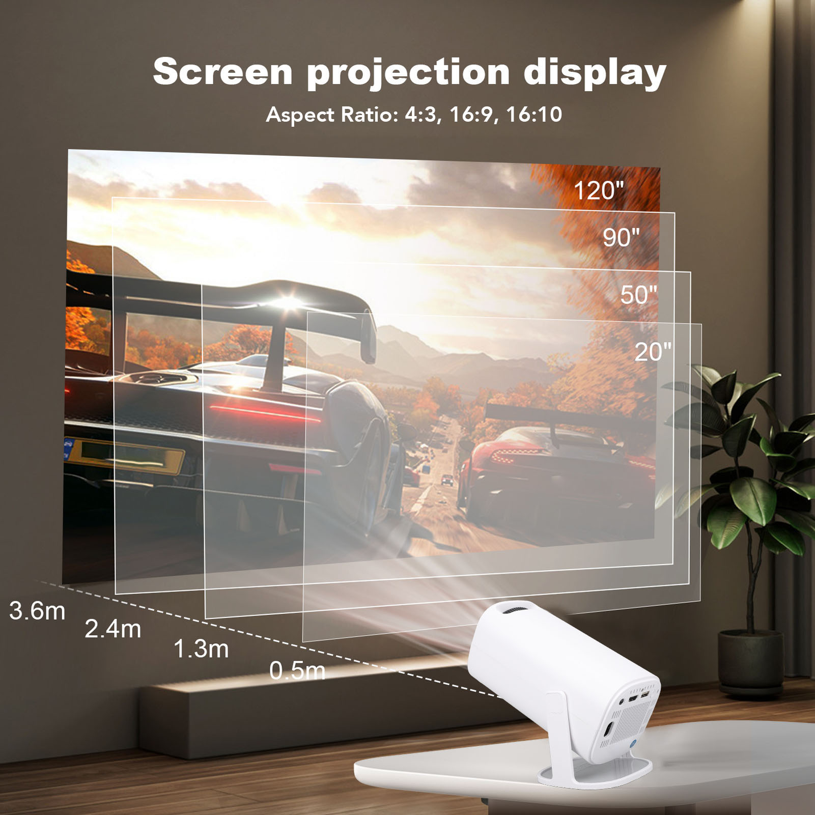 P30 1080P FHP 4K LED Projector - 4K Smart Projector Android 11 Wifi 6 review and price