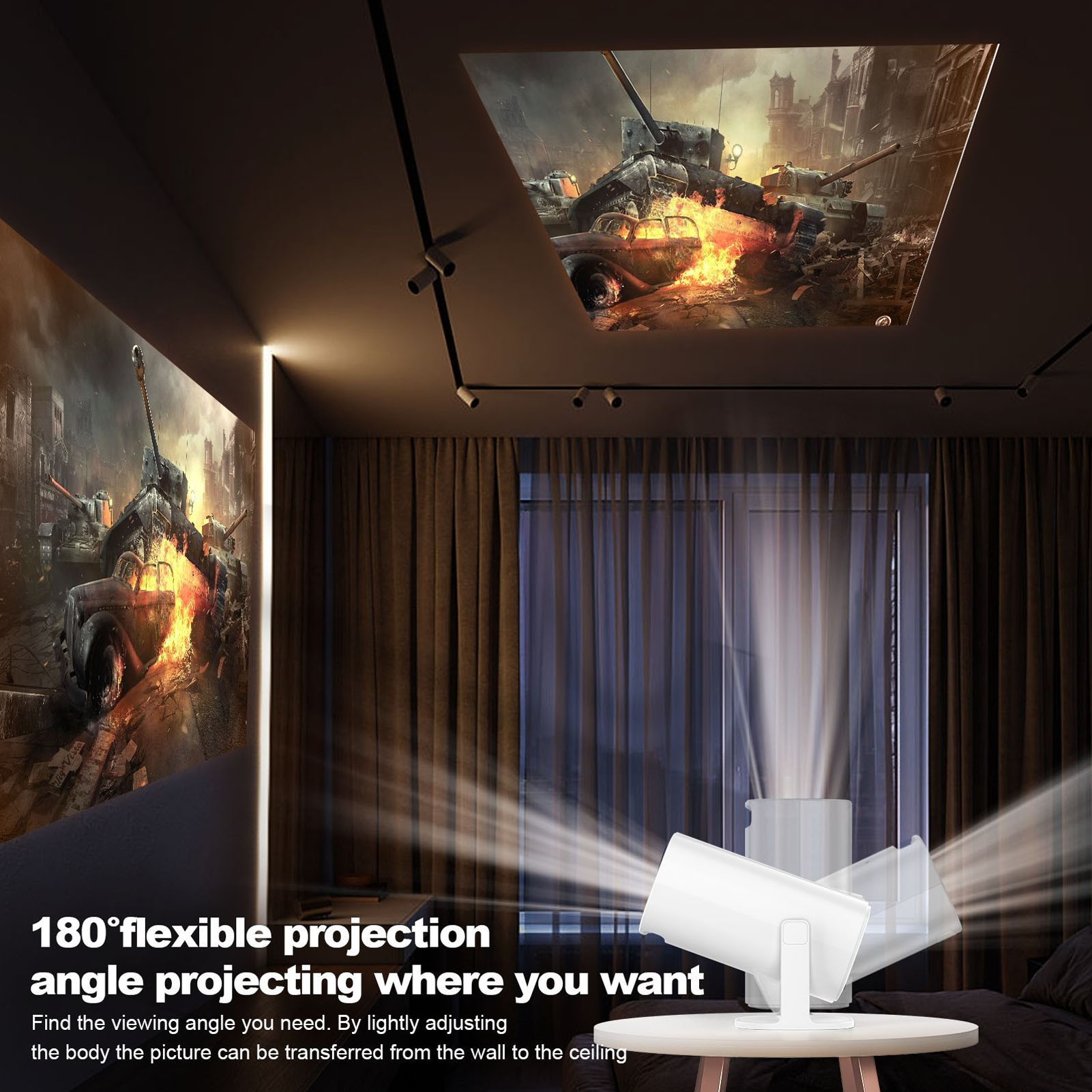 P30 1080P FHP 4K LED Projector - 4K Smart Projector Android 11 Wifi 6 review and price
