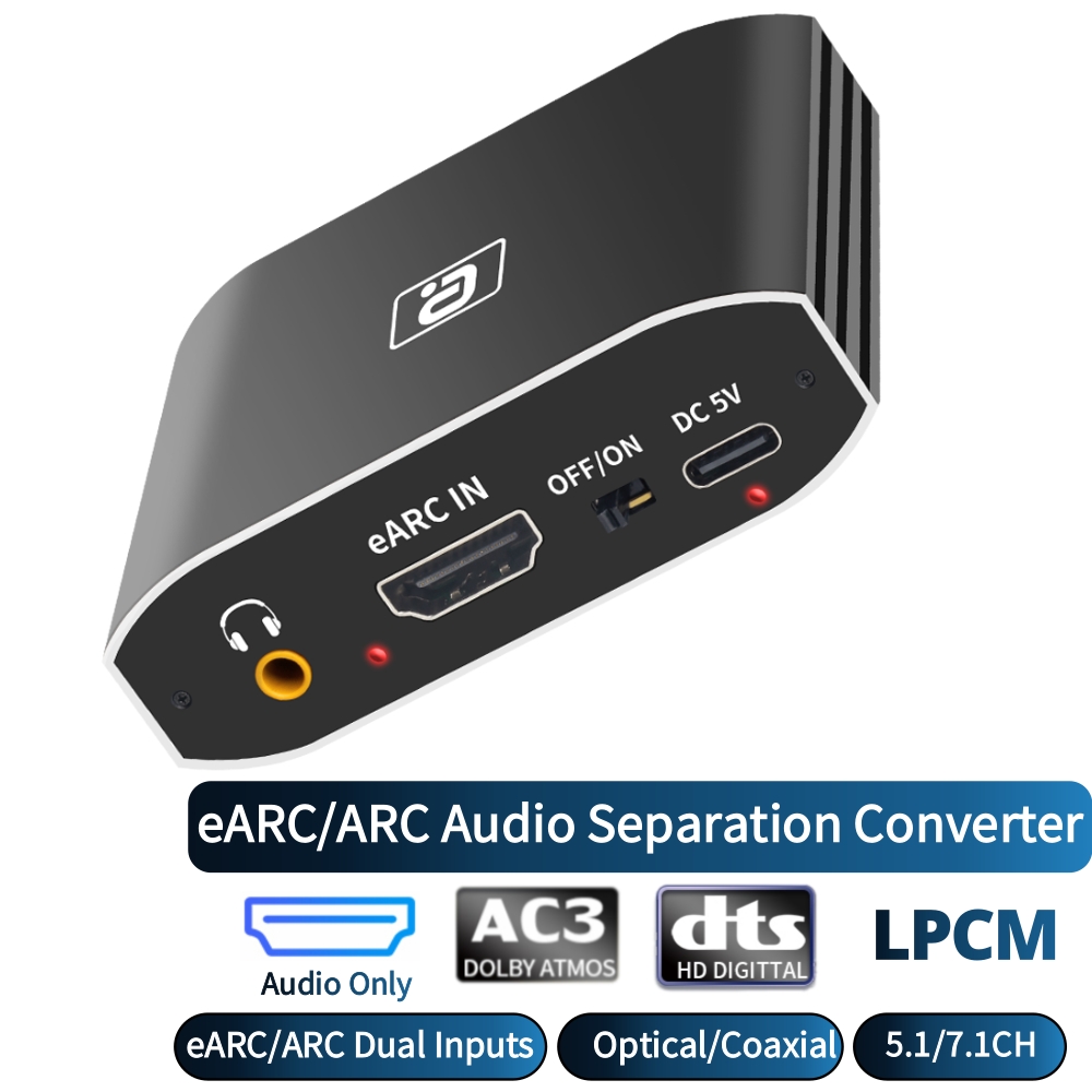 EARC Audio Extractor 192Khz DA - Optical Audio Hdmi Earc Extractor review and price