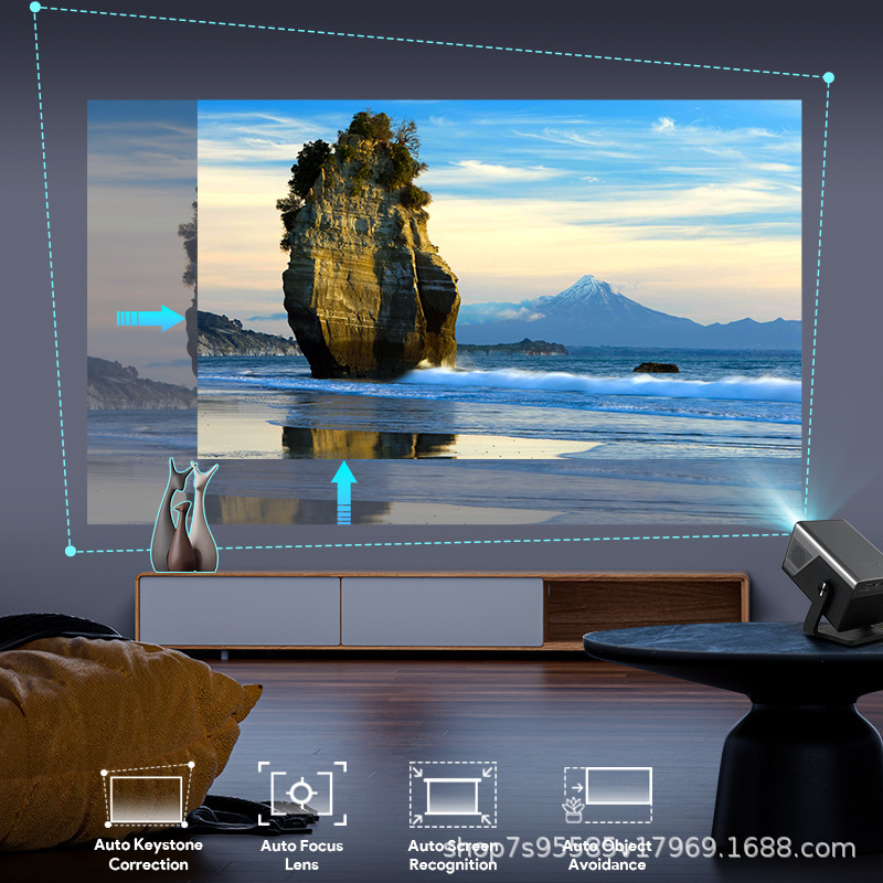 LGOODVIN X7AR Smart Projector  - Auto Focus Keystone Correction Projector review and price