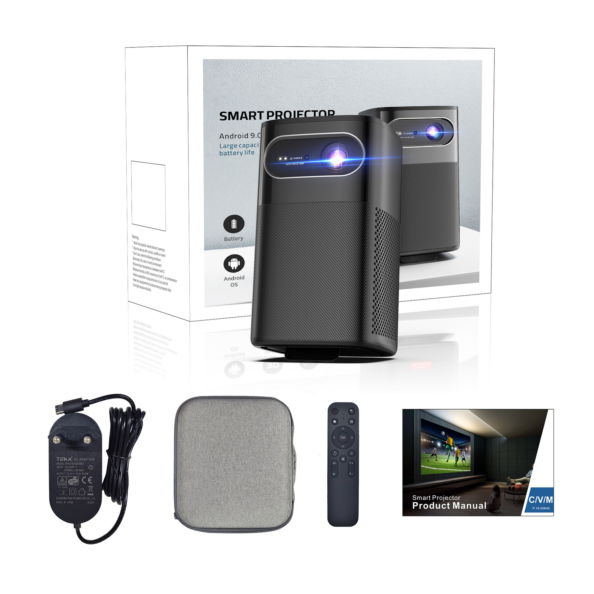 4K Support Built-in Speaker 10 - Mini Portable Projector Rechargeable Battery review and price