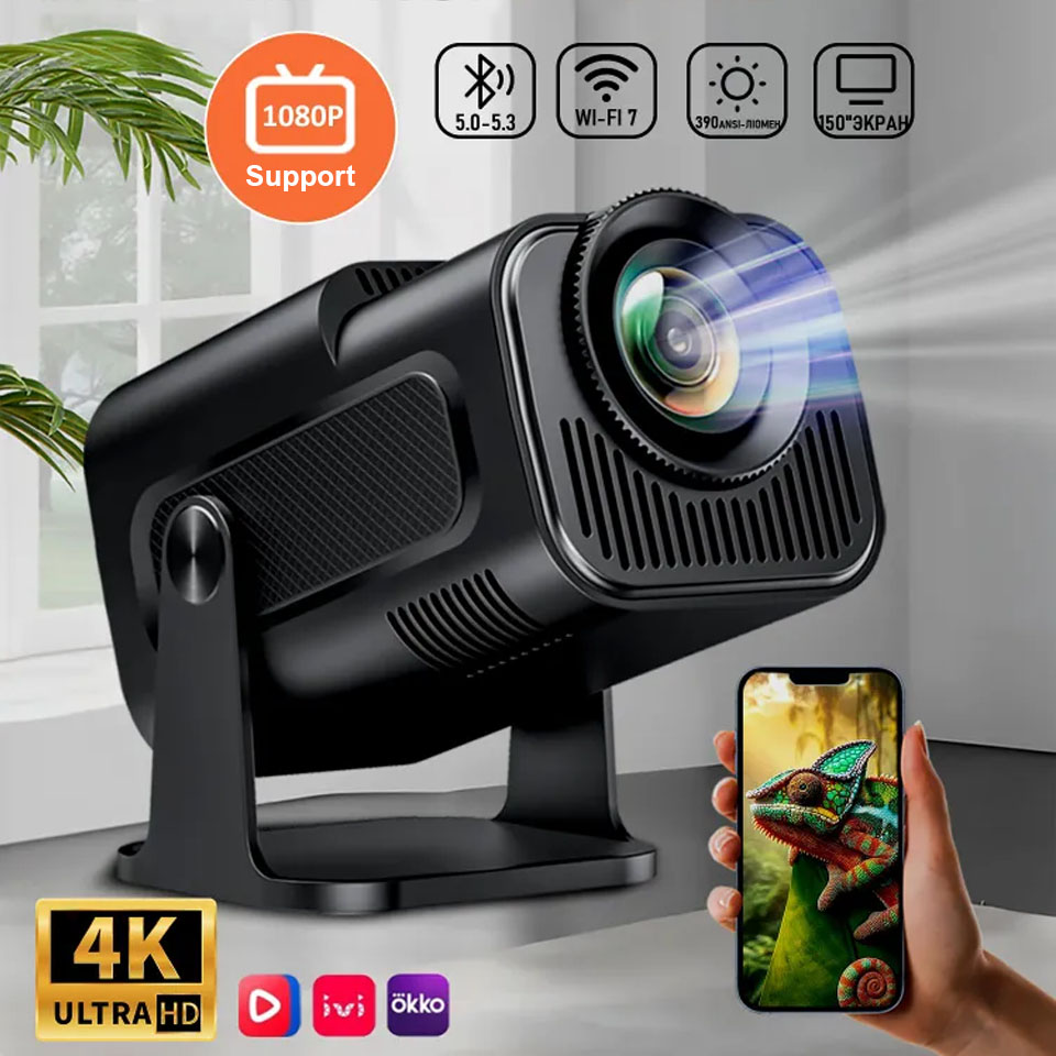 Portable  Projector, 4K Suppor - 4K Smart Projector Android 11 Wifi 6 review and price