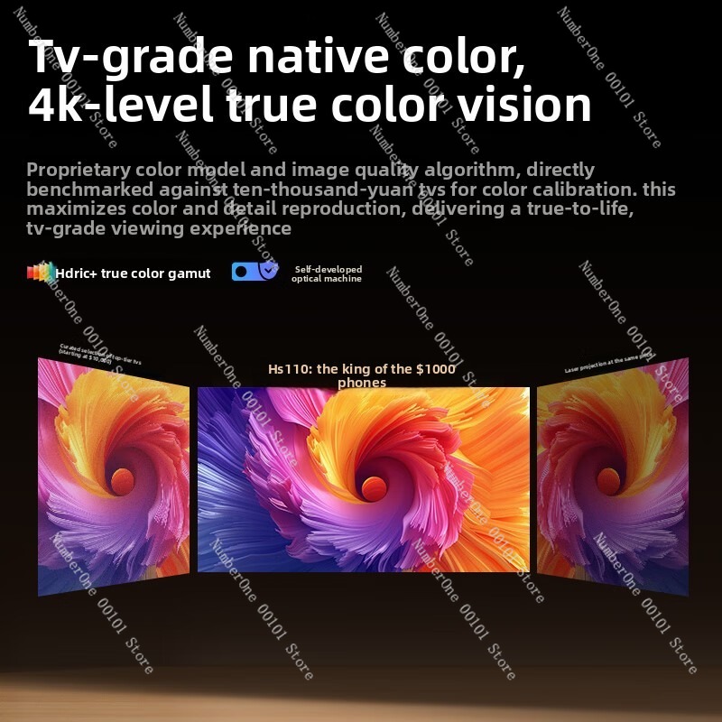 Portable Smart HD Projector 10 - Auto Focus Keystone Correction Projector review and price