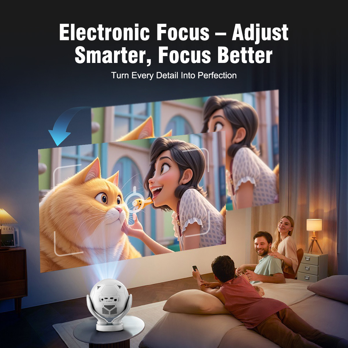 Magcubic Voice Control Project - Auto Focus Keystone Correction Projector review and price