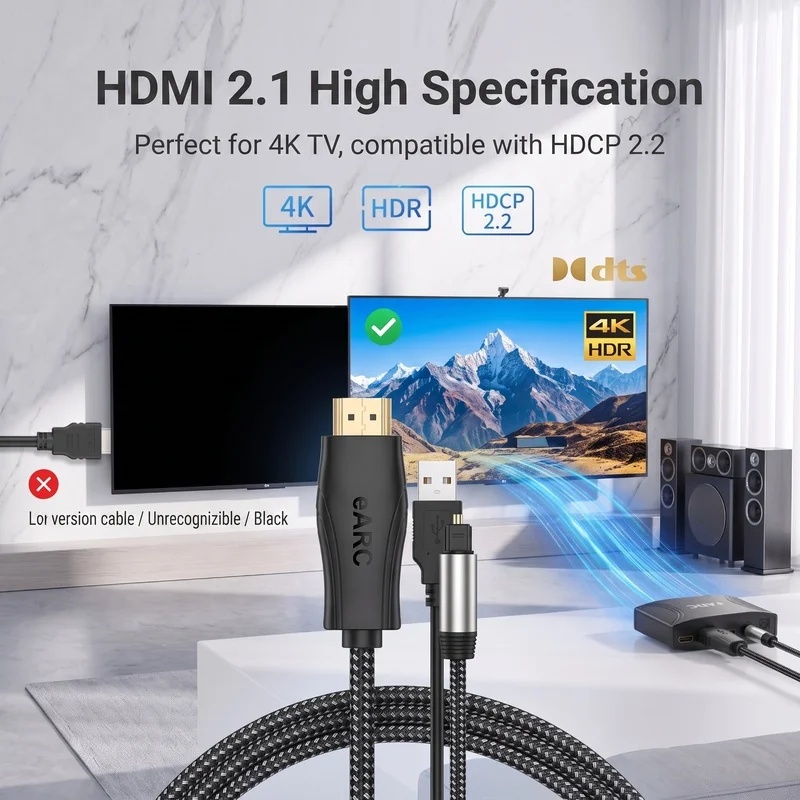 HDMI EARC ARC to Optical SPDIF - Optical Audio Hdmi Earc Extractor review and price
