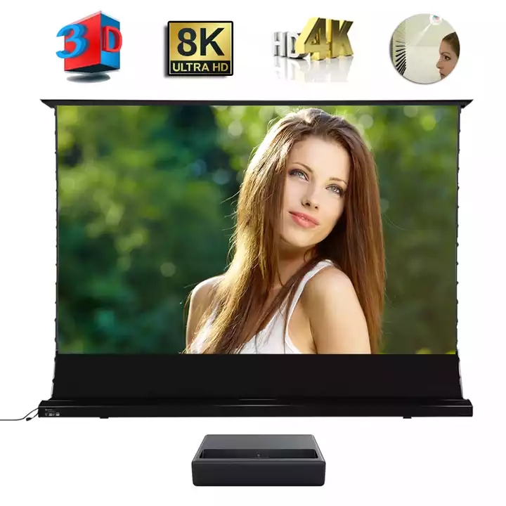XJK Wholesale Motorized Floor  - Ultra Short Throw Laser Projector 4K review and price