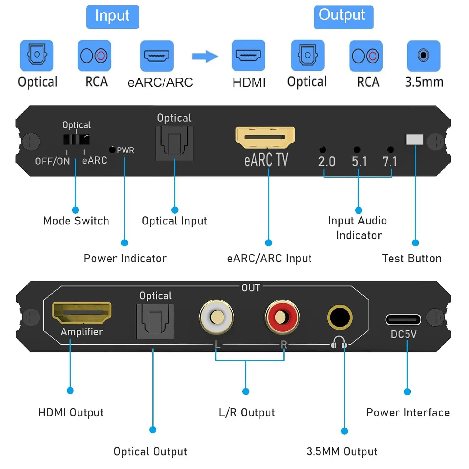 192Khz EARC ARC Audio Extracto - Optical Audio Hdmi Earc Extractor review and price