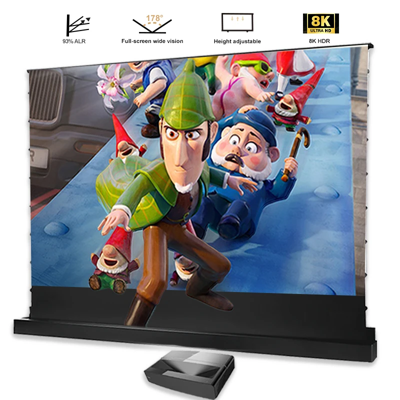 Motorized Floor Rising Project - Projector Screen 120 Inch Motorized Ambient review and price