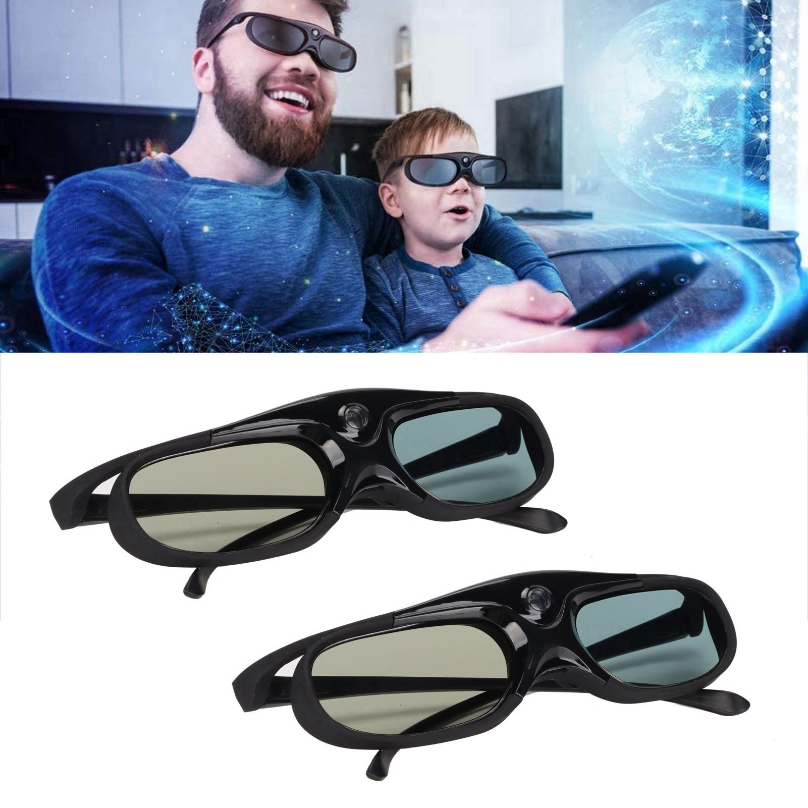 144Hz 3D Active Shutter Glasse - Active 3D Glasses Dlp Link Projector review and price