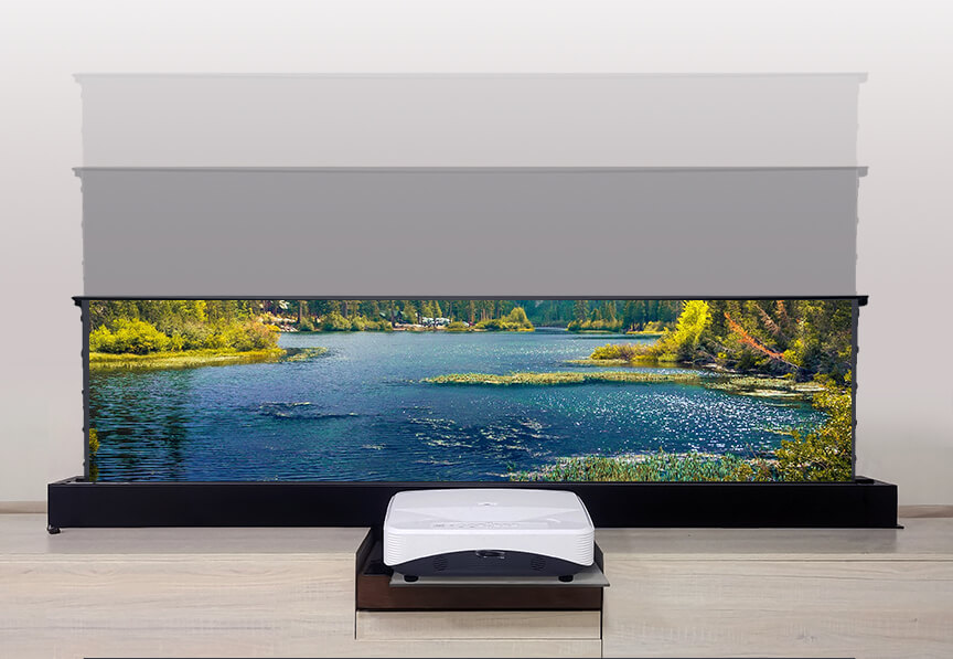R 110 Inch Electric Tension Fl - Ultra Short Throw Laser Projector 4K review and price